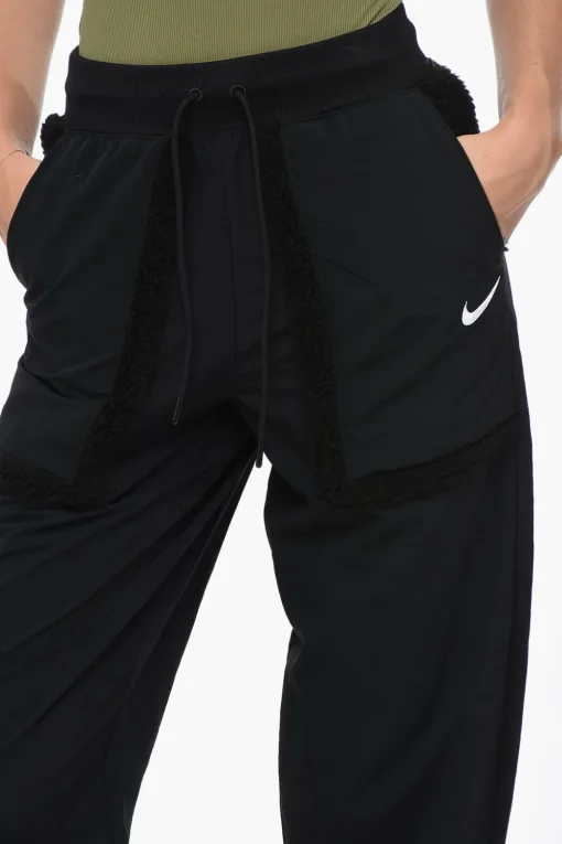 Outlet Joggers con Maxi Tasche e Dettagi in Sherpa Donna Pantaloni