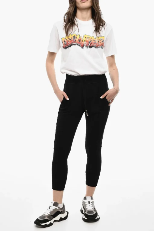 Joggers Felpata Con Stampa>Dsquared2 Online