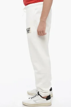 Joggers Felpati con Logo Patch>Moncler Outlet