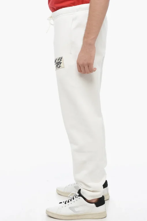 Joggers Felpati con Logo Patch>Moncler Outlet
