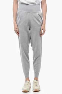 Sale Joggers in Cashmere con Pince Donna Pantaloni