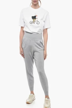 Sale Joggers in Cashmere con Pince Donna Pantaloni