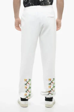 Fashion Joggers in Cotone BRUSH ARROW con Stampa Grafica Uomo Pantaloni