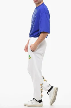 Fashion Joggers in Cotone BRUSH ARROW con Stampa Grafica Uomo Pantaloni