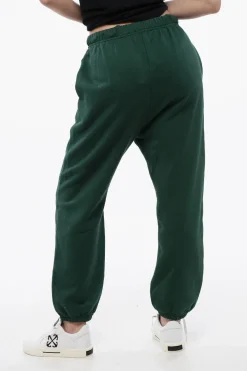New Joggers In Cotone con Coulisse in Vita Donna Pantaloni