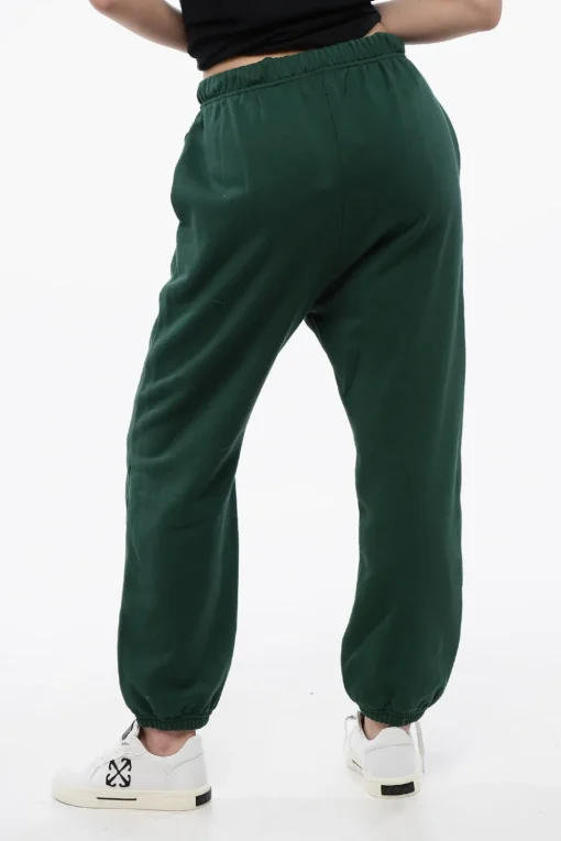 New Joggers In Cotone con Coulisse in Vita Donna Pantaloni