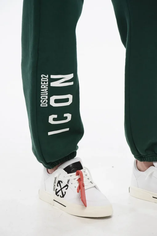 New Joggers In Cotone con Coulisse in Vita Donna Pantaloni