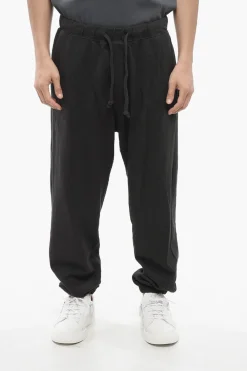 Outlet Joggers in Cotone con Polsini Uomo Pantaloni