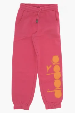 Joggers in Cotone con Stampa Laterale>Diadora Hot