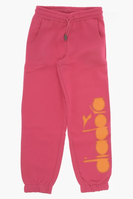 Joggers in Cotone con Stampa Laterale>Diadora Hot