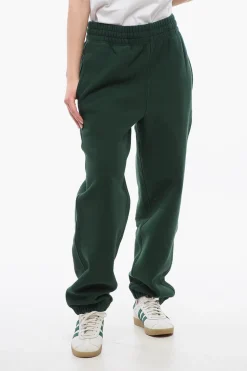 Online Joggers in Cotone Felpato con Polsini Donna Pantaloni