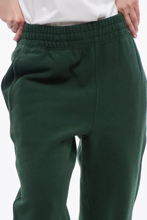 Online Joggers in Cotone Felpato con Polsini Donna Pantaloni