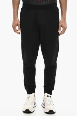 Hot Joggers in Cotone Felpato Con 2 Tasche Uomo Pantaloni