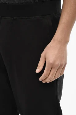 Hot Joggers in Cotone Felpato Con 2 Tasche Uomo Pantaloni