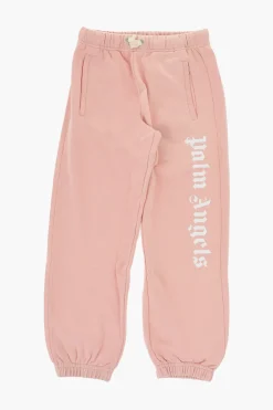 Outlet Joggers in Cotone Garzato con Logo Stampato Abbigliamento