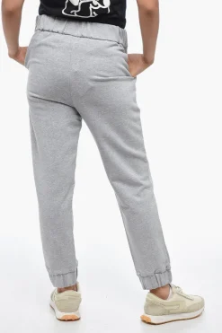 Joggers in Cotone Garzato con Dettaglio in Cristalli>Fabiana Filippi Hot