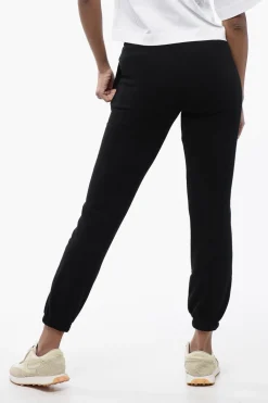 Joggers in Cotone Garzato a Vita Alta con Monogram a Contrasto>Off-White Fashion