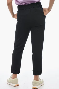 Joggers in Cotone Garzato con Dettaglio in Cristalli>Fabiana Filippi Best