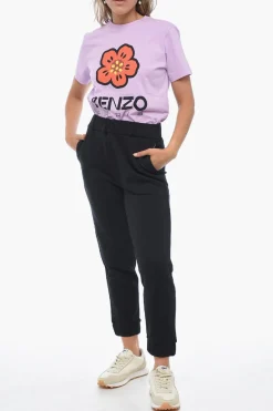 Joggers in Cotone Garzato con Dettaglio in Cristalli></noscript>Fabiana Filippi Best