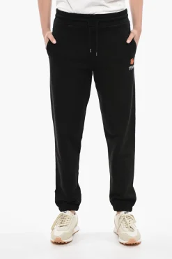 Sale Joggers in Cotone Garzato CREST LOGO con Polsini Donna Pantaloni