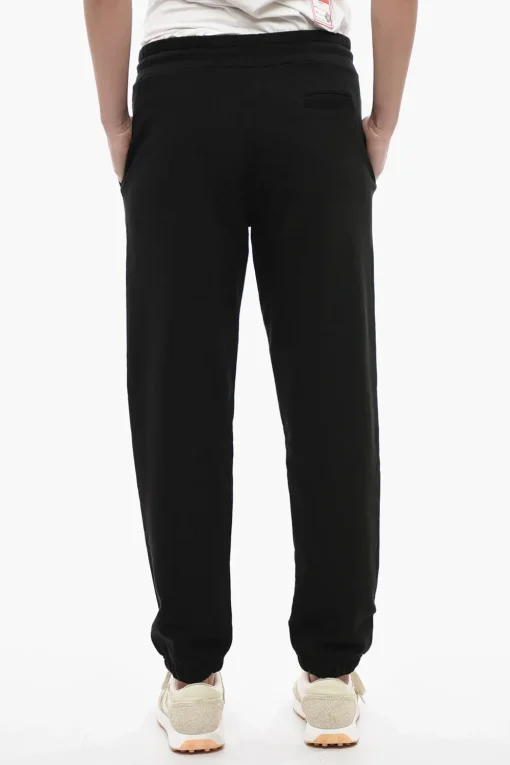 Sale Joggers in Cotone Garzato CREST LOGO con Polsini Donna Pantaloni