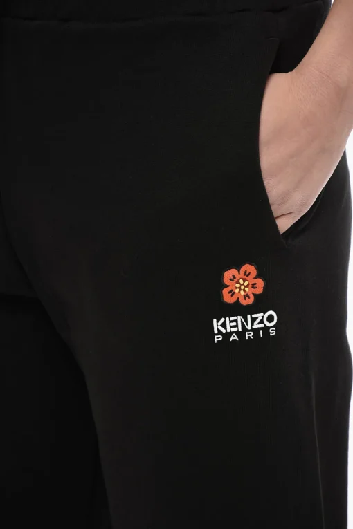 Sale Joggers in Cotone Garzato CREST LOGO con Polsini Donna Pantaloni
