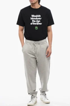 Clearance Joggers In Cotone Garzato LUXURY LIGHT Uomo Pantaloni