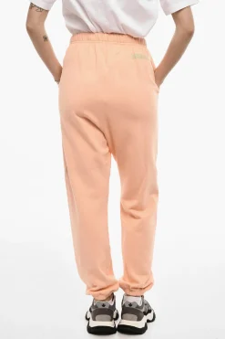 Best Joggers in Cotone Leggero 2 Tasche con Stampa Laterale Donna Pantaloni