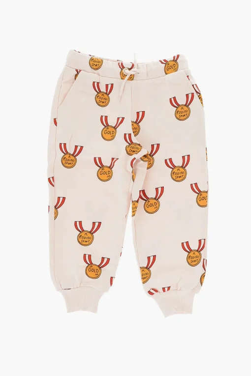 Joggers in cotone Stampati All-Over>Mini Rodini Outlet