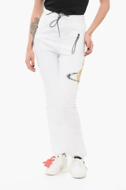 New Joggers in Cotone TIME MACHINE con Tasche a Zip Donna Pantaloni