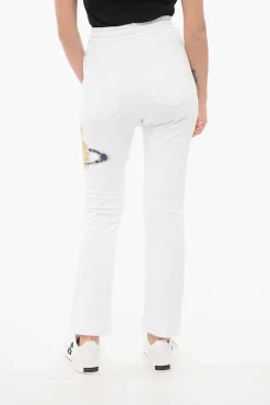 New Joggers in Cotone TIME MACHINE con Tasche a Zip Donna Pantaloni