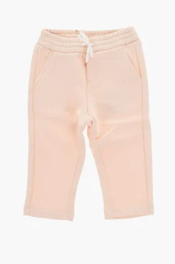 Joggers in Felpa a Tinta Unita con 2 Tasche>Chloe Kids Outlet