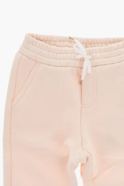 Joggers in Felpa a Tinta Unita con 2 Tasche>Chloe Kids Outlet