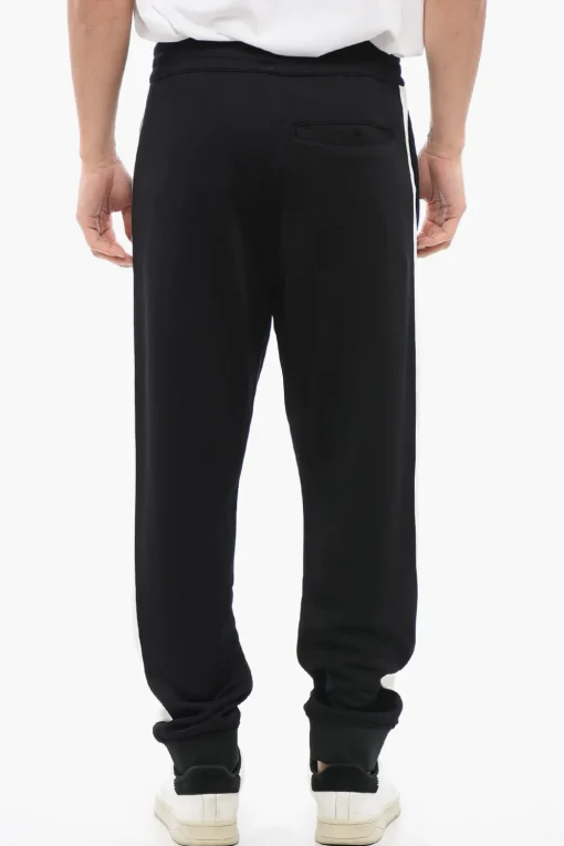 Joggers in Misto Cotone con Bande Laterali>Alexander McQueen New