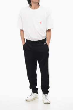 Joggers in Misto Cotone con Bande Laterali></noscript>Alexander McQueen New