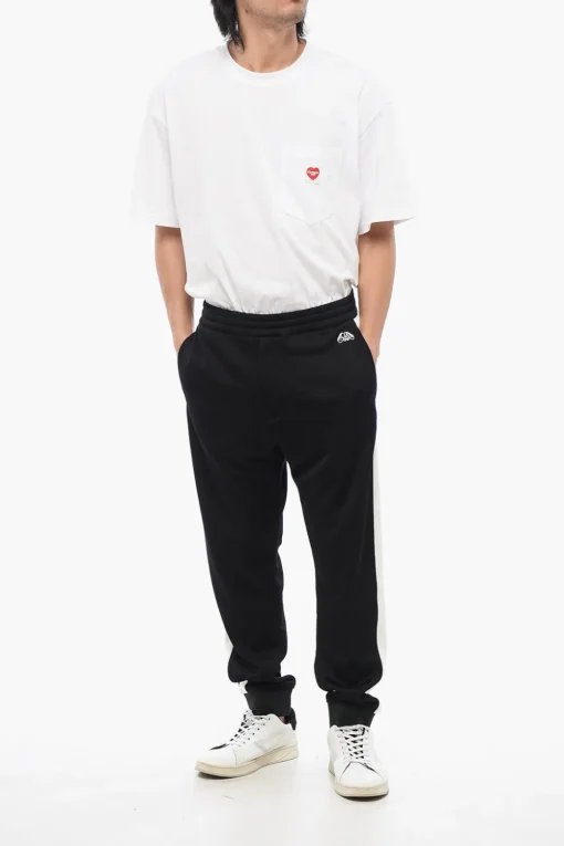 Joggers in Misto Cotone con Bande Laterali>Alexander McQueen New
