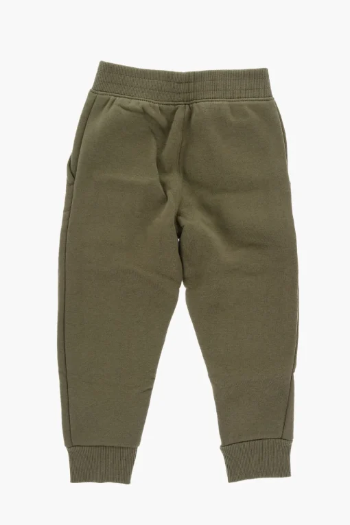 Clearance Joggers in Misto Cotone Felpato con Logo Stampato Bambino Abbigliamento