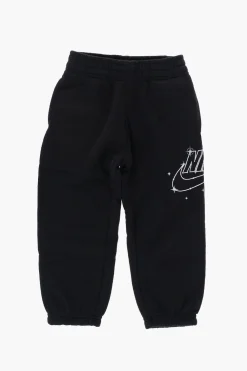 Joggers in Misto Cotone Felpato con Logo a Contrasto>Nike KIDS Clearance