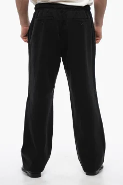 Outlet Joggers in Misto Cotone TRAVEL con Elastico in Vita Uomo Pantaloni