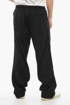 Hot Joggers in Misto Lana con Dettaglio Tono su Tono Uomo Pantaloni