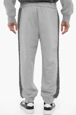 Online Joggers Loose Fit Con Bande Laterali in Lana Uomo Pantaloni