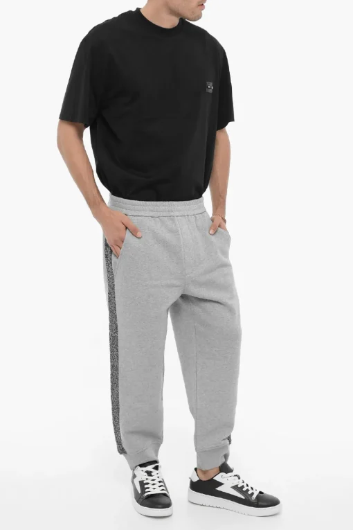 Joggers Loose Fit Con Bande Laterali in Lana>Neil Barrett New