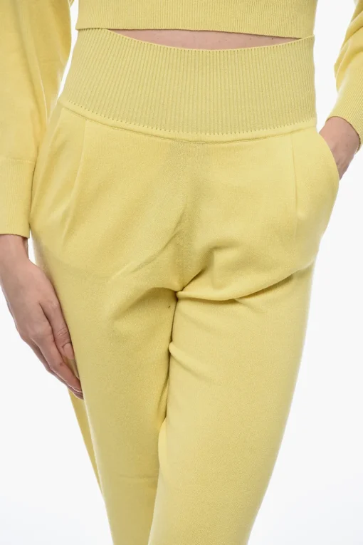 Joggers MAYA in Cashmere con Pinces>Art Essay New