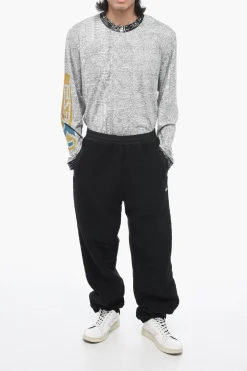 Sale Joggers P-OVADY In Doppio Tessuto Uomo Pantaloni