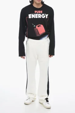 Joggers P-ZAMPER In Cotone Garzato Con Bande A Contrasto></noscript>Diesel Fashion
