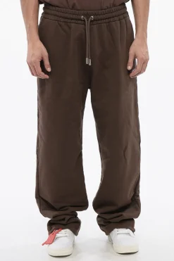 Clearance Joggers RAIN DRUM In Cotone Garzato Con Ricamo Uomo Pantaloni