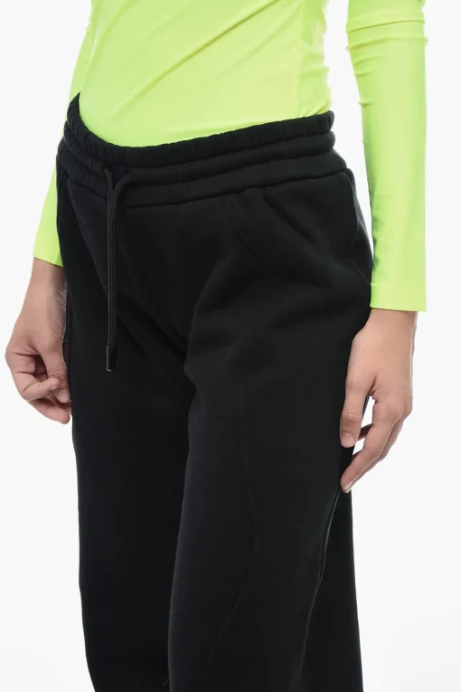 Hot Joggers ROUND Straight Fit In Cotone Garzato Donna Pantaloni