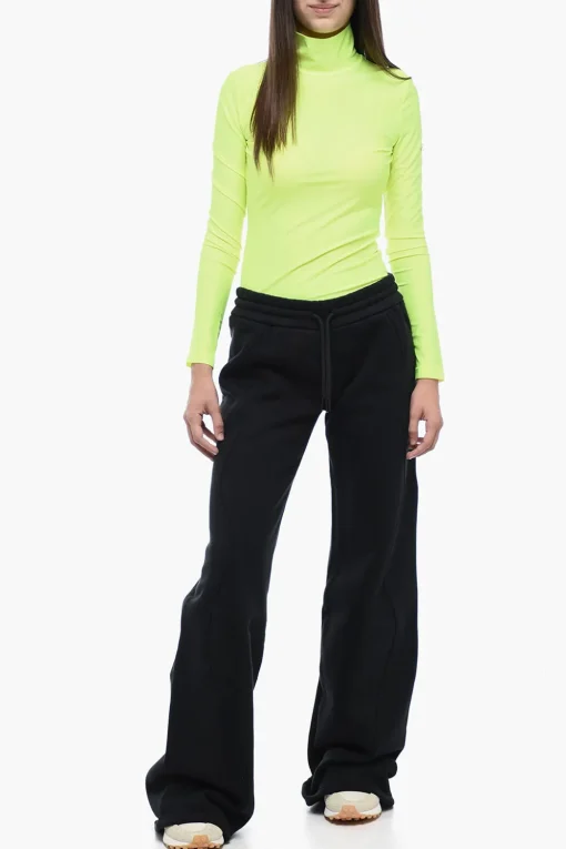 Hot Joggers ROUND Straight Fit In Cotone Garzato Donna Pantaloni