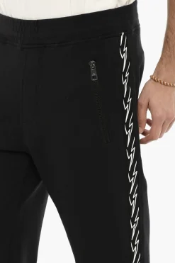 Fashion Joggers Skinny Fit con Stampa Thunderbolts Laterale Uomo Pantaloni