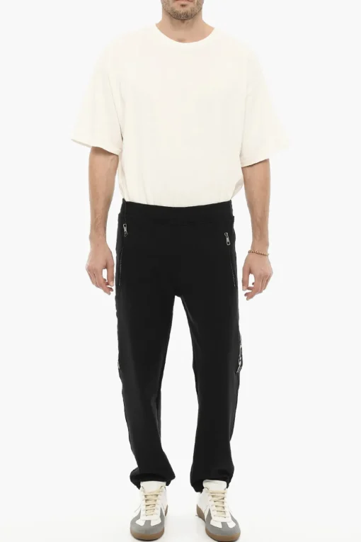 Fashion Joggers Skinny Fit con Stampa Thunderbolts Laterale Uomo Pantaloni